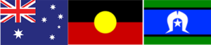 Aboriginal and Australian flags